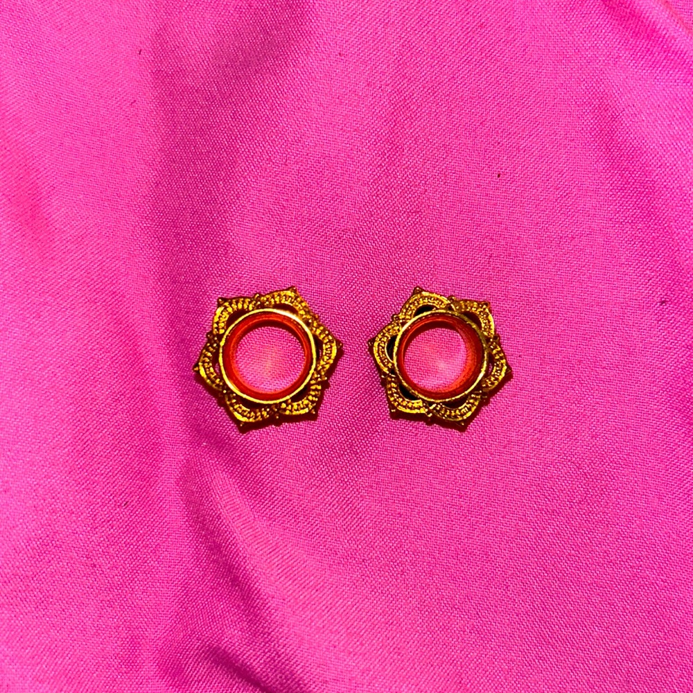 00 Gauge Stainless Steel Golden Plugs